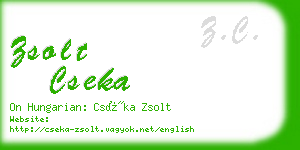 zsolt cseka business card